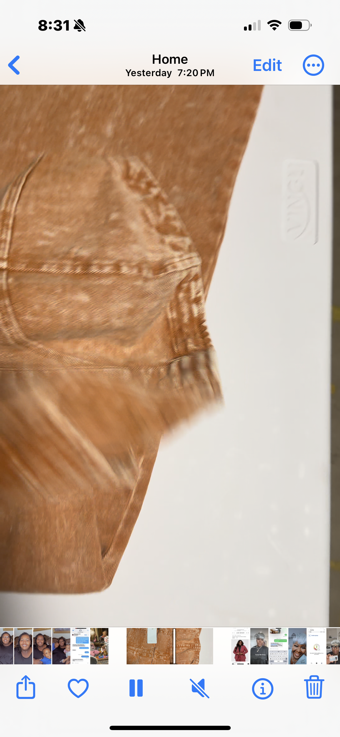 Rusty Peach Denim Jumper