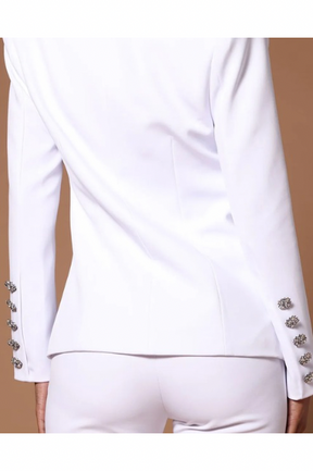 Two Piece White Suit