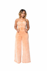 Rusty Peach Denim Jumper